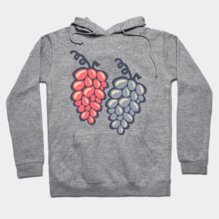 JUICY GRAPES Big Grape Bunches Summer Wine Fruit Pink Lavender Purple - UnBlink Studio by Jackie Tahara Hoodie